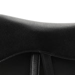 Grained Calfskin Saddle Bag Black