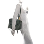 Grained Calfskin Mini Belt Bag Amazone