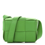 Lambskin Maxi Intreccio Candy Cassette Crossbody Bag Parakeet