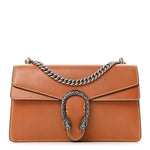 Calfskin Small Dionysus Shoulder Bag Harness Brown