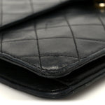 Lambskin Quilted Medium Single Flap Black