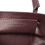 Calfskin Papier Mini A4 Zip Around Tote Rouge Aubergine