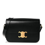 Shiny Calfskin Medium Triomphe Black