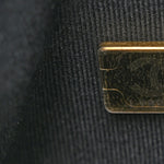 Shiny Crumpled Lambskin Quilted Medium Preppy Pocket Camera Case Black
