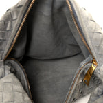 Suede Calfskin Intrecciato Teen Jodie Hobo Thunder