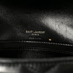 Lambskin Chevron Quilted Mini Loulou Black