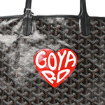 Goyardine Coeur Saint Louis PM Black