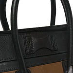 Satin Calfskin Suede Mini Tri-Color Luggage Olive