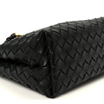 Nappa Intrecciato Small Andiamo Shoulder Bag Black