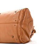 Calfskin Medium Paddington Satchel Tan