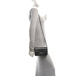 Glazed Aged Calfskin Reissue Wallet On Chain WOC So Black
