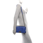Calfskin Quilted Medium Boy Flap Blue