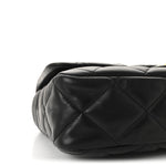 Lambskin Quilted Large CC Funky Town Flap Black