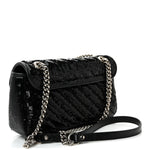 Sequin Matelasse Small GG Marmont Shoulder Bag Black
