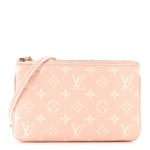 Empreinte Monogram Double Zip Pochette Rose