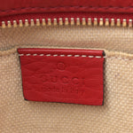 Pebbled Calfskin Small Soho Disco Bag Vibrant Red