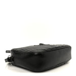 Calfskin Matelasse Monogram Monochrome Lou Camera Bag Black