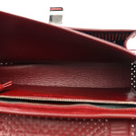 Lambskin Perforated Tiny PS1 Satchel Burgundy