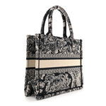 Canvas Embroidered Small Dioriviera Toile De Jouy Book Tote Blue