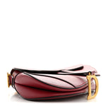 Grained Calfskin Saddle Bag Red