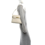 Smooth Calfskin Manhattan Shoulder Bag Crema Soft