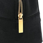 Jersey Square Quilted Bowler Black