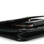 Caviar Quilted Business Affinity Clutch With Chain Black