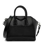 Shiny Lord Calfskin Mini Antigona Black