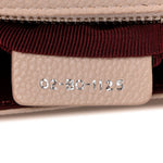 Grained Calfskin Medium Diorama Flap Bag Nude