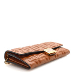 Nappa Matisse FF Embossed Continental Wallet On Chain Coloniale