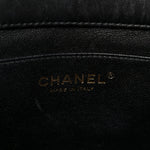 Lambskin Quilted Clutch With Chain Flap Black