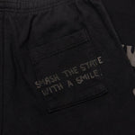 Tonal Type Print Sweatpant - Black