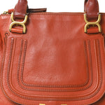 Calfskin Medium Marcie Satchel Red