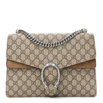 GG Supreme Monogram Medium Dionysus Shoulder Bag Taupe
