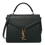 Grain de Poudre Medium Classic Monogram Cassandra Top Handle Dark Green