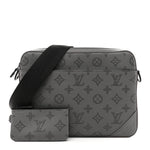 Calfskin Monogram Shadow Trio Messenger Anthracite Gray