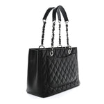 Caviar Quilted Grand Shopping Tote GST Black