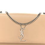 Grain De Poudre Medium Monogram Kate Satchel Sable Beige