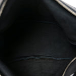 Grained Calfskin Large Slouchy Banana Bag Black