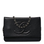 Shiny Aged Calfskin Quilted Mini Nano Kelly Shopper Black