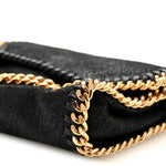 Shaggy Deer Tiny Fold Over Falabella Tote Black