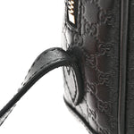 Microguccissima Mini Bree Messenger Bag Black