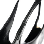Soft Calfskin Small Mercato Tote Bag Black