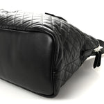Calfskin Quilted ES Giant Travel Bag Black