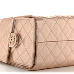 Metallic Caviar Quilted Small Chanel 25 Handbag Copper