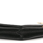 Dollar Calfskin Mini GG Marmont Chain Wallet Black