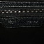 Drummed Calfskin Mini Luggage Black