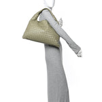 Calfskin Intrecciato Small Hop Travertine