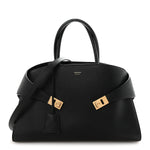 Calfskin Medium Hug Bag Black