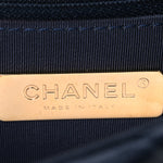 Lambskin Quilted Medium Chanel 19 Flap Navy Blue